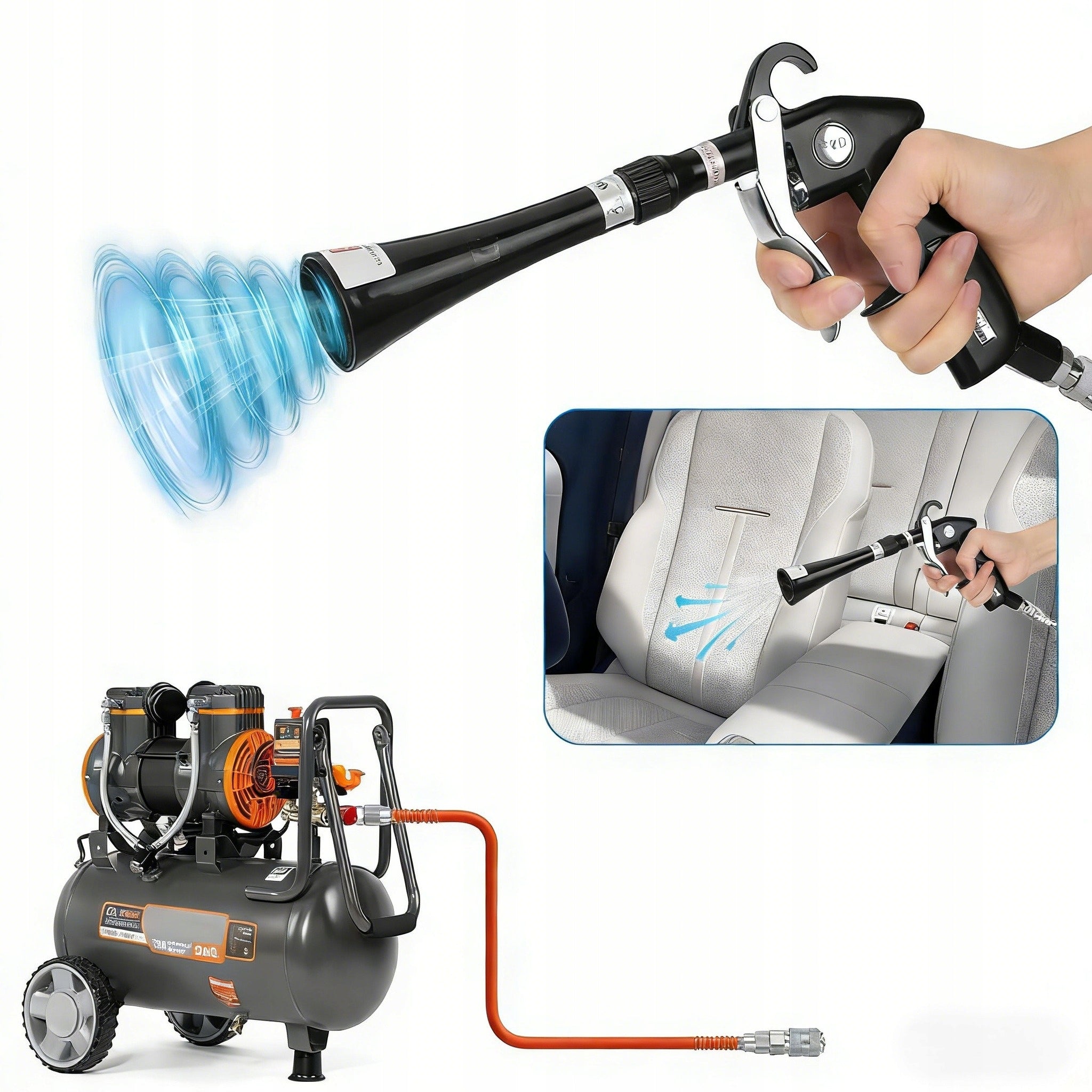 Dry Car Cleaning Gun High Pressure Blower