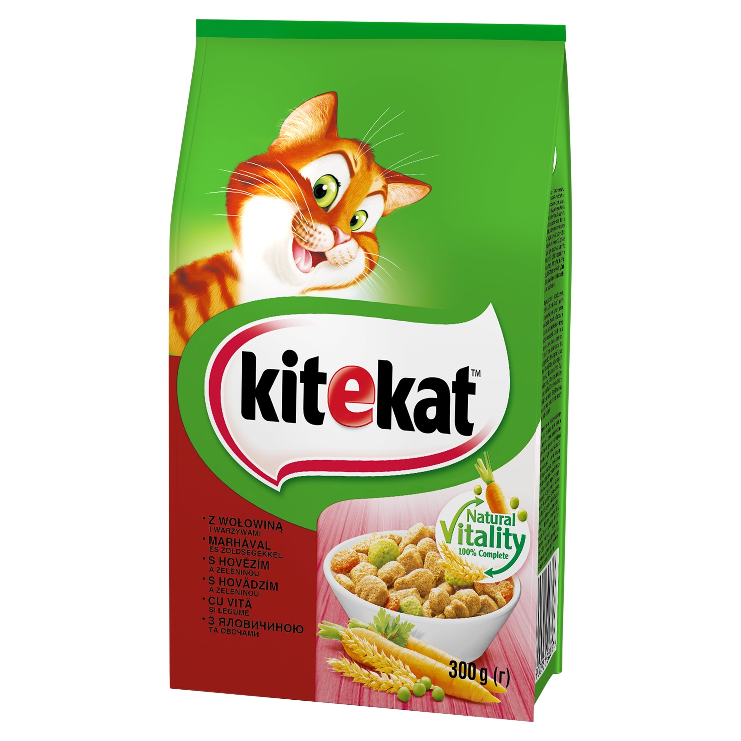 Dry Cat Food Kitekat Beef and Vegetables 300 g Manufacturer code 5900951248818