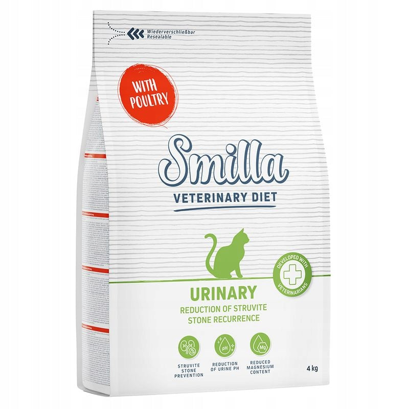 Dry Cat Food Urinary Routes Smilla Veterinary Diet Urinary Poultry 4kg