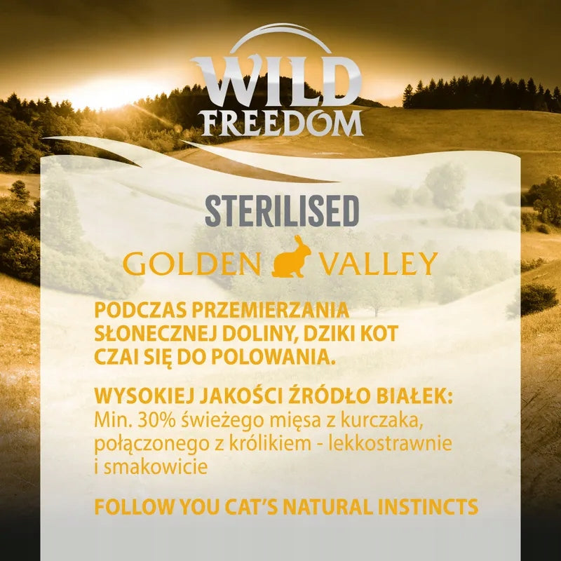 Dry Cat Food Wild Freedom Sterilised Rabbit - Grain Free 400 g Packaging status original