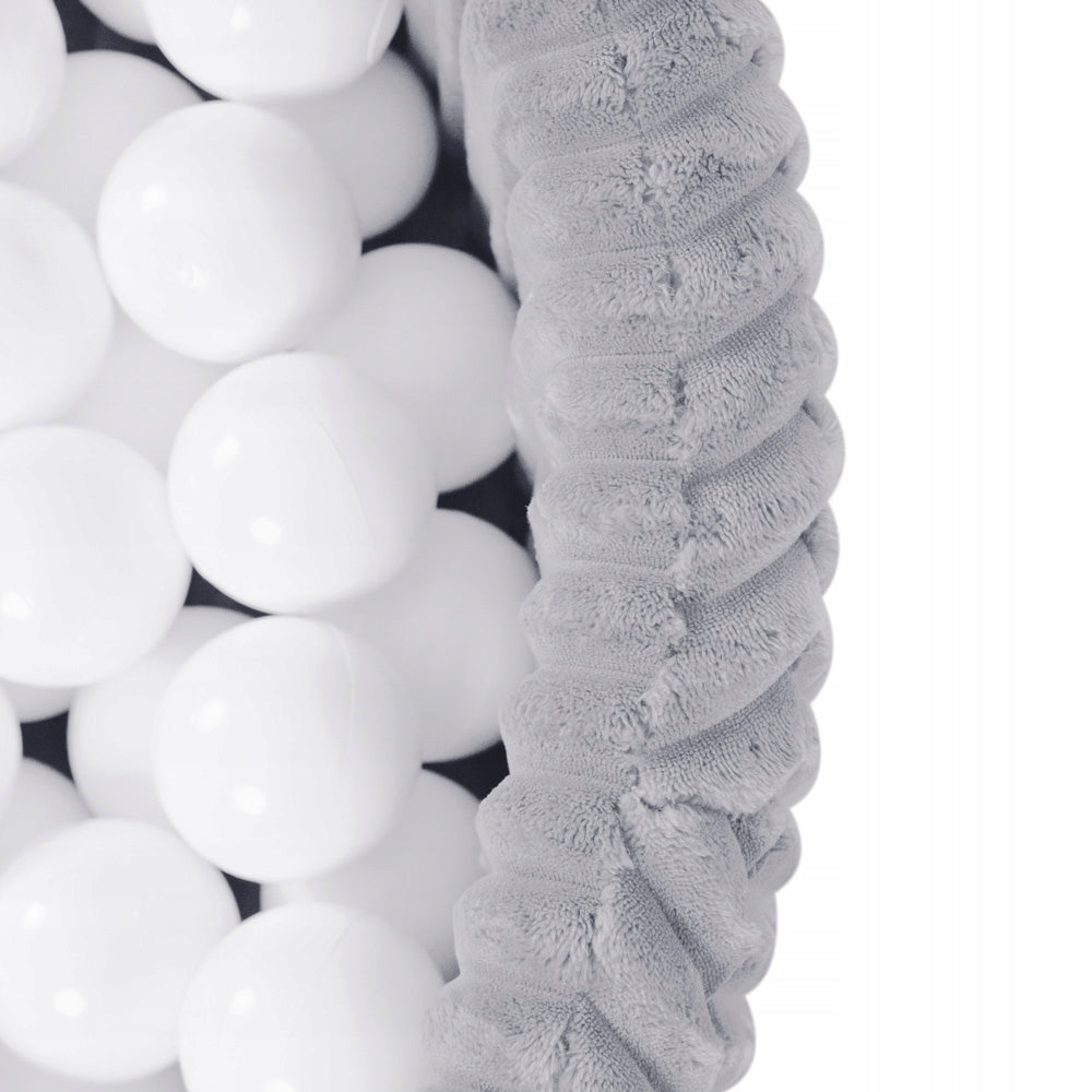 Dry Foam Pool with Balls 200pcs 90x30 Grey Puffy Lamell MISIOO Brand Misioo
