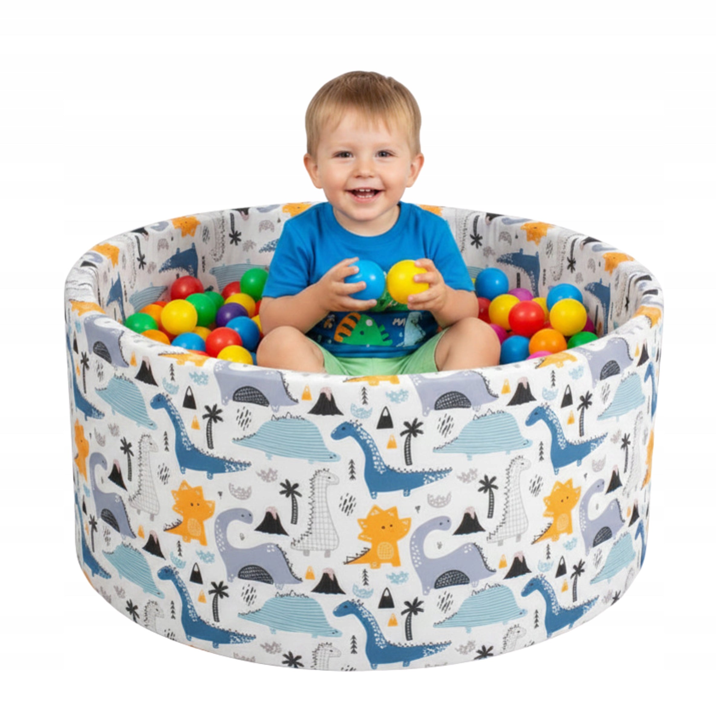 Dry Pool Foam Aga 90x40cm for Children Balls Pattern Dinosaurs