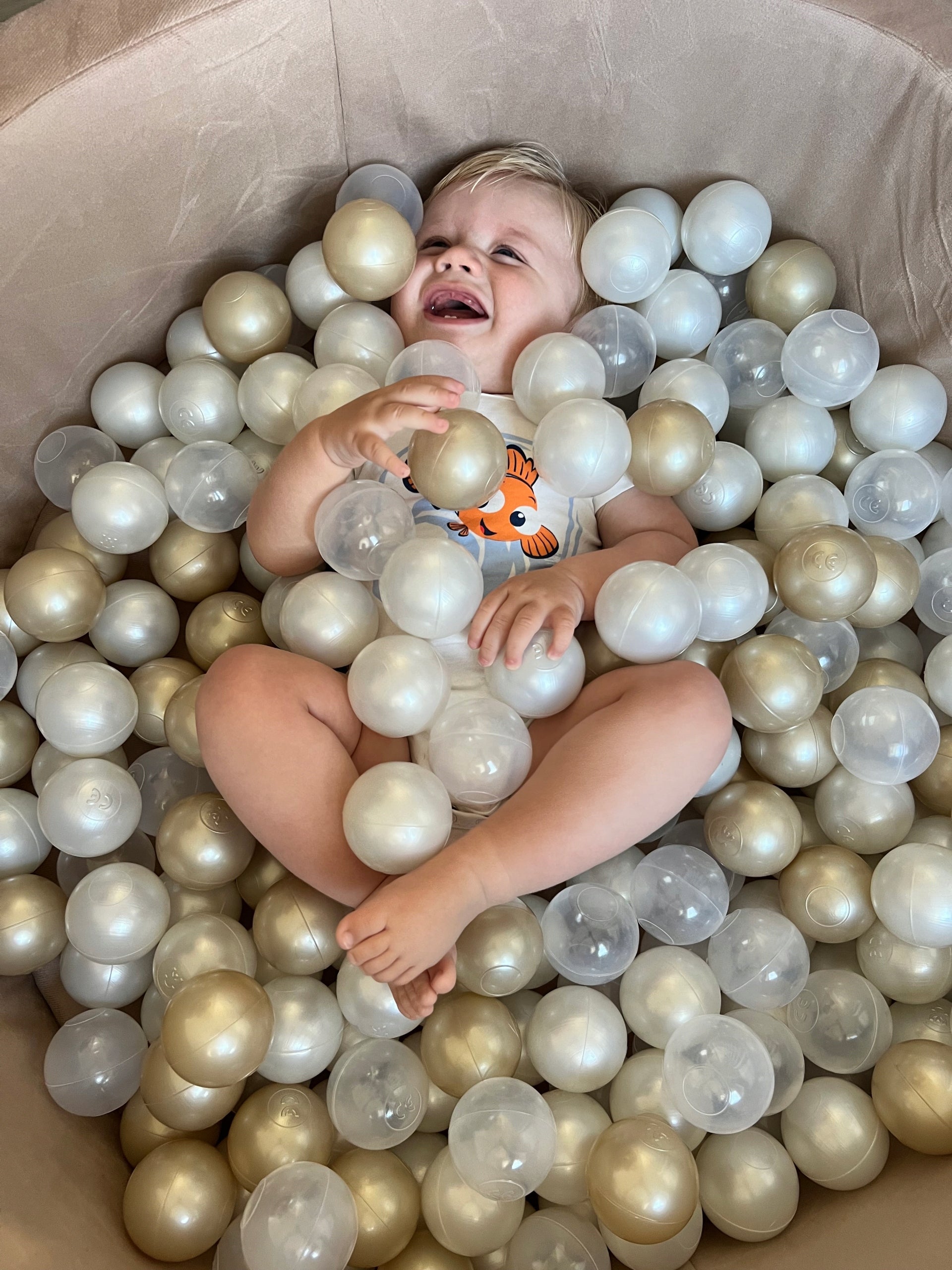 Dry Pool with Balls Children's Playpen MISIOO Velvet 200 Balls Brand Misioo