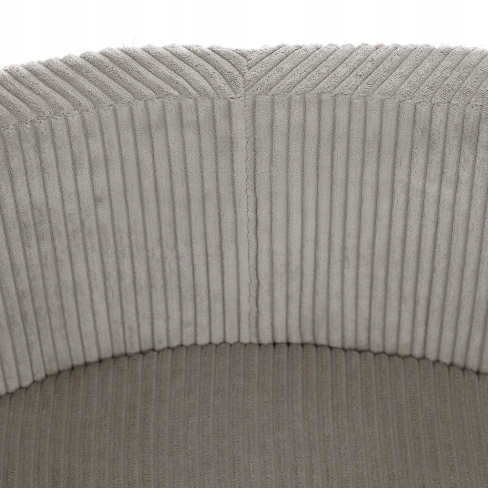Dry Pool without Balls 90x30 for Children Beige Corduroy Round MISIOO Character/Title none