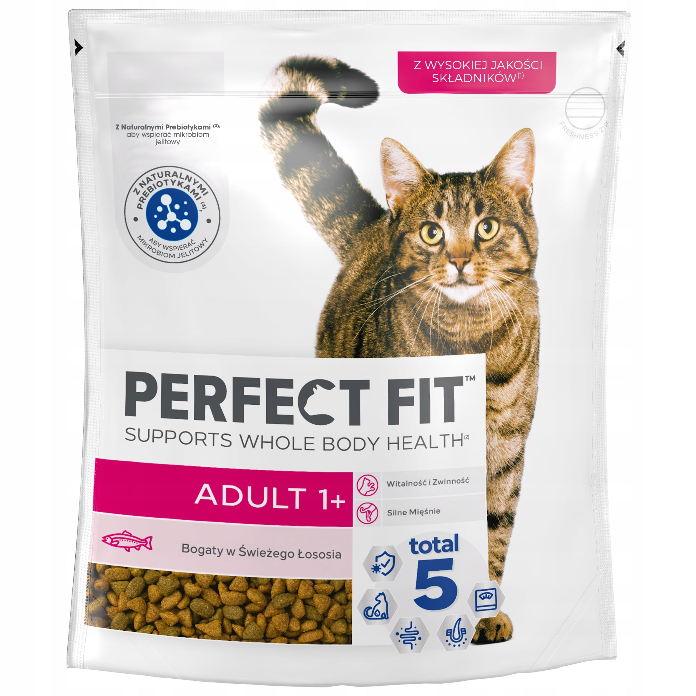 Dry cat food PERFECT FIT Adult with salmon 750g