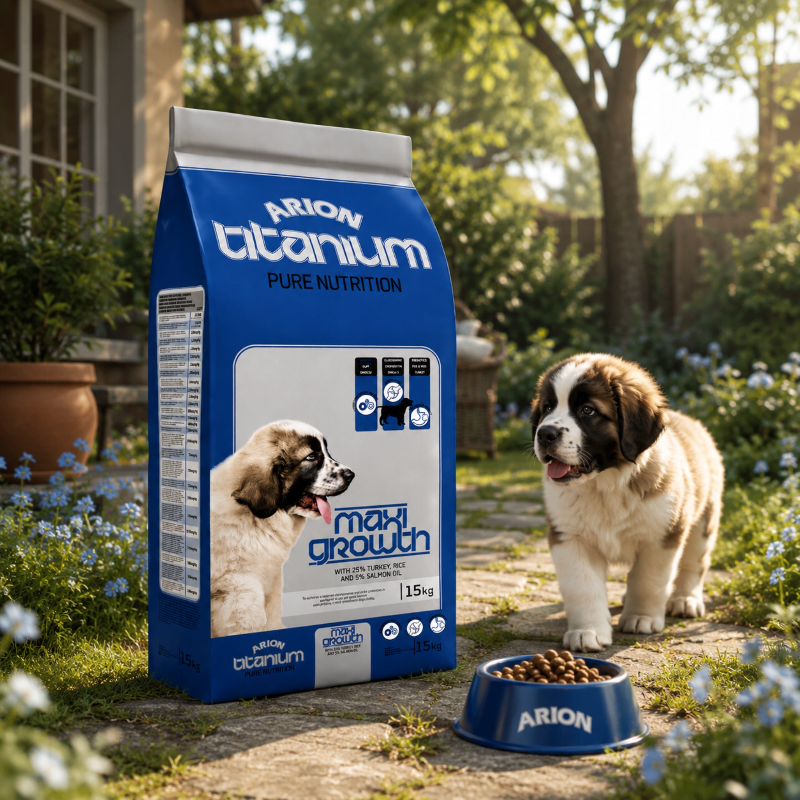 Dry dog food Arion junior titanium 50g for puppies of large breeds Manufacturer code 8435313101571