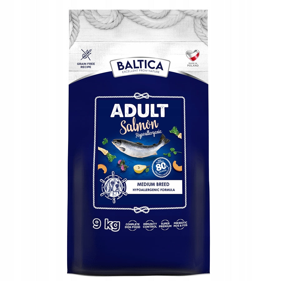 Dry dog food Baltica Adult Salmon Hypoallergenic M 9 kg