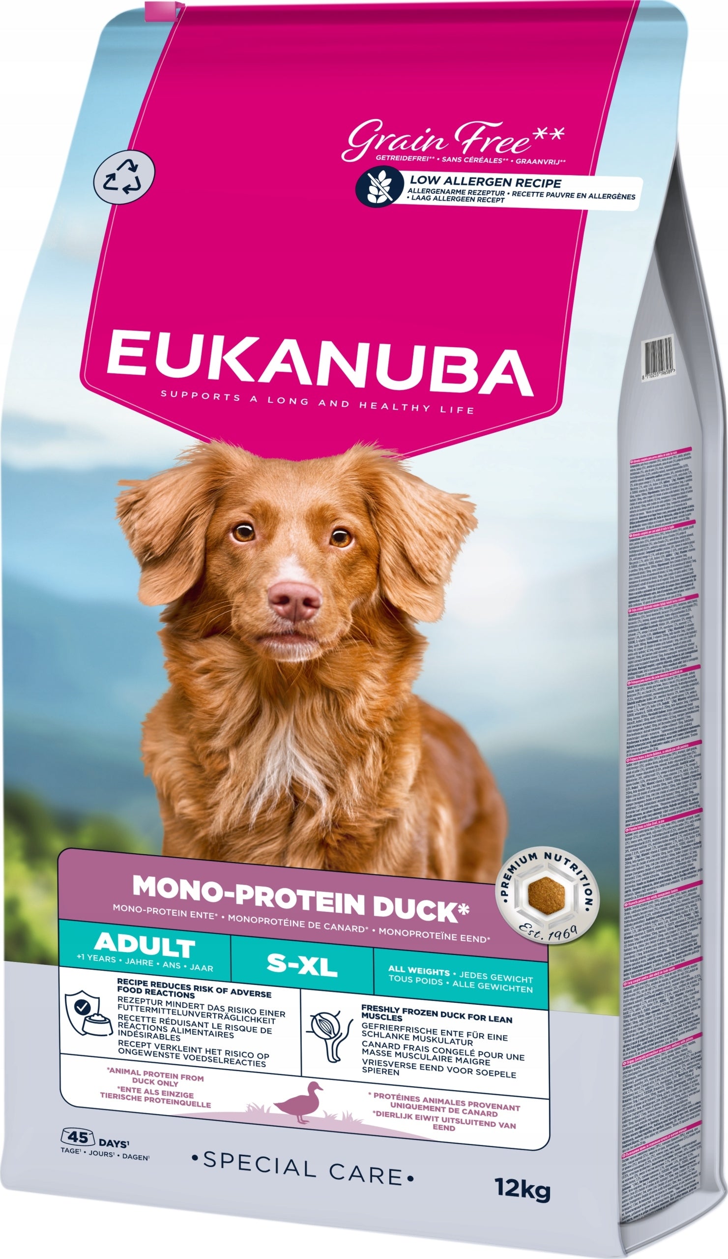 Dry dog food Eukanuba Special Care Mono-Protein duck 12kg