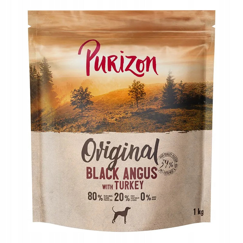 Dry dog food Purizon beef Black-Angus and turkey without grains 1 kg