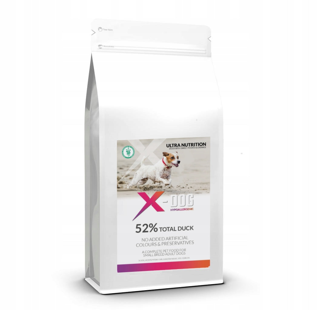Dry dog food duck sweet potatoes for small breeds 2kg X-DOG 802 346 EAN (GTIN) 5904665974346