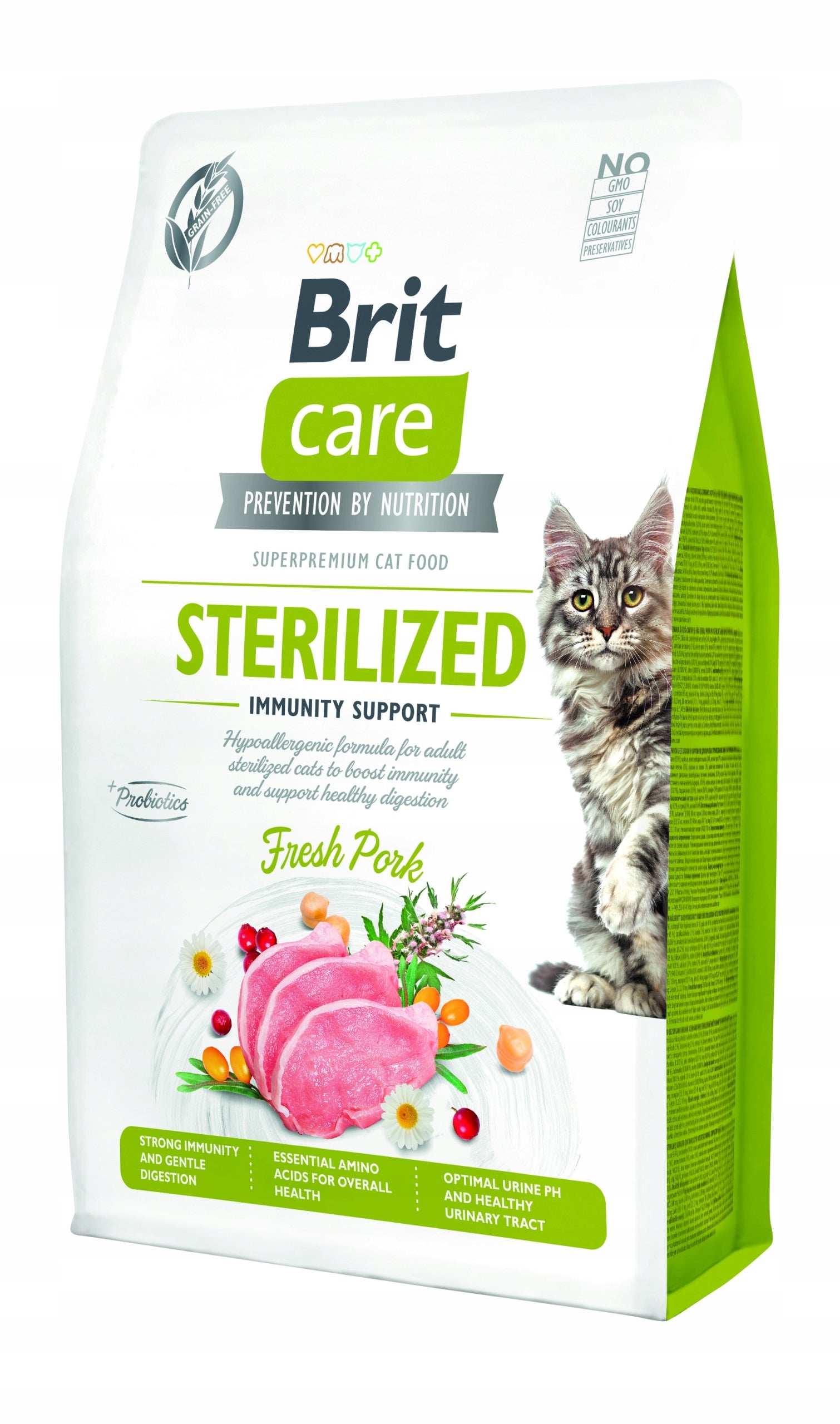 Dry food Brit grain-free pork for sterilized cats 0,4 kg