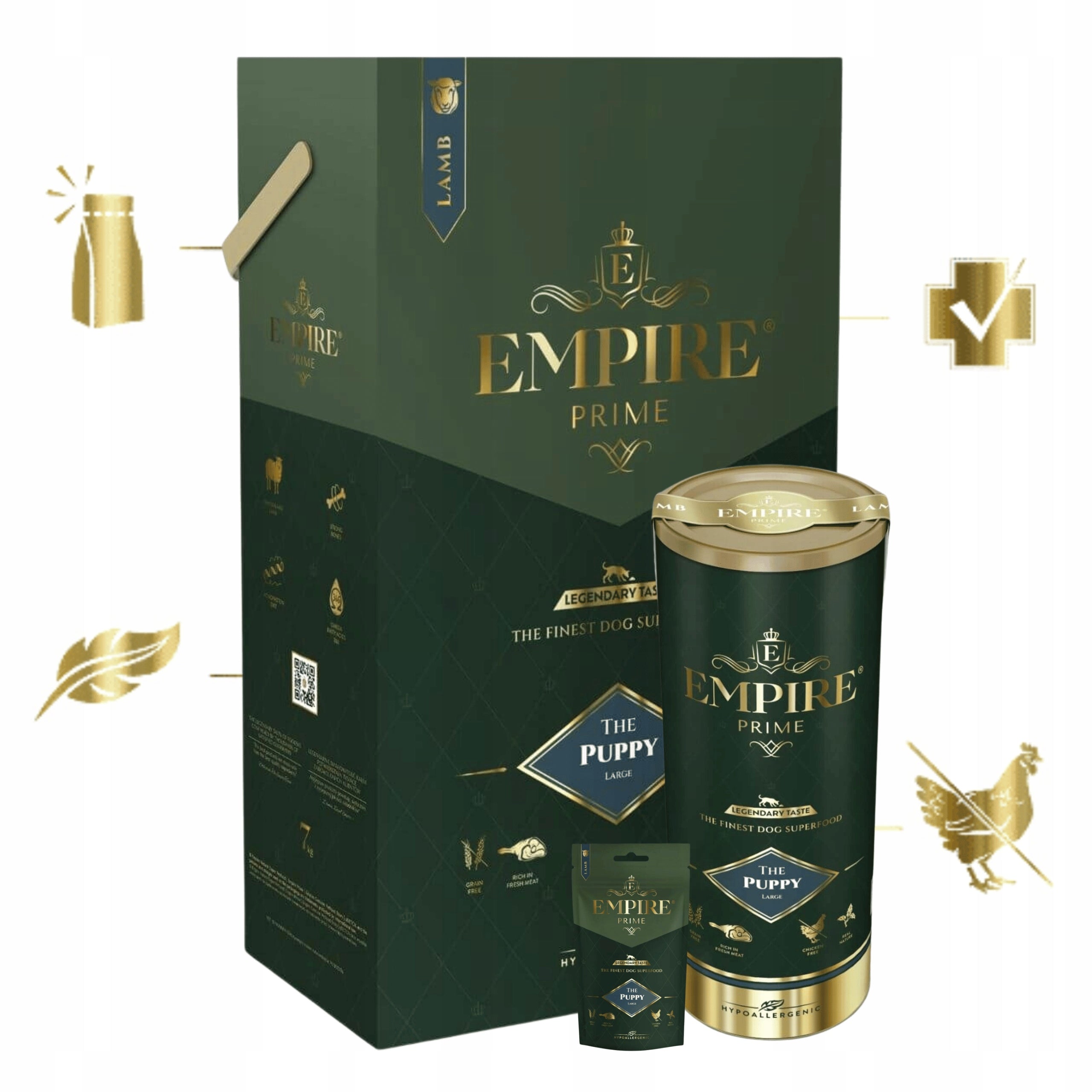 Dry food for puppies American Bully EMPIRE PRIME 12kg Packaging status original