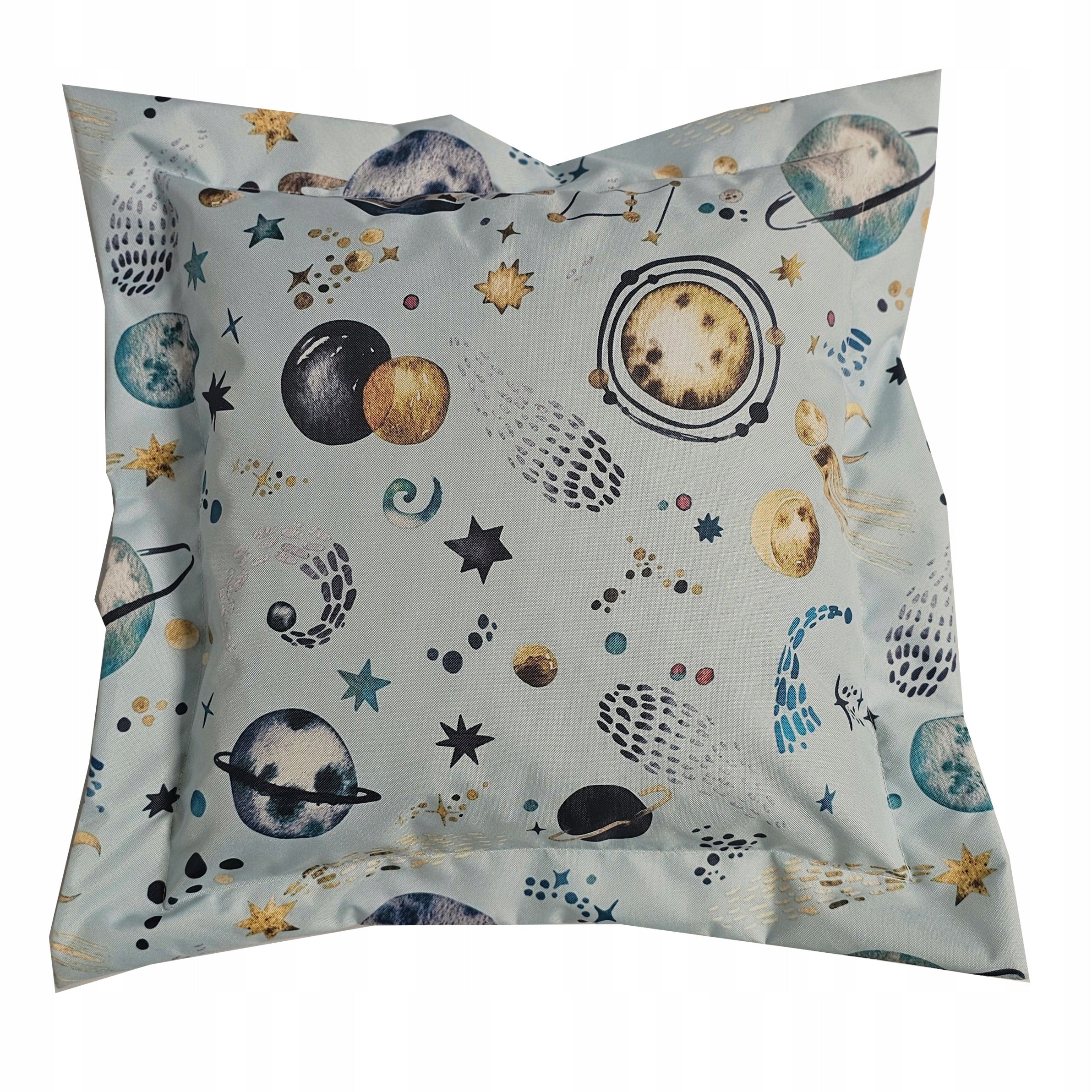 Dry pool for children KOSMOS BUKLE square toys without balls 90x90x40 + pillow Brand Golden Kids