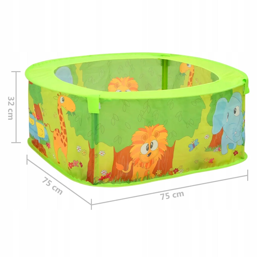 Dry pool with 50 balls for children, 75x75x32 cm Gender boys girls