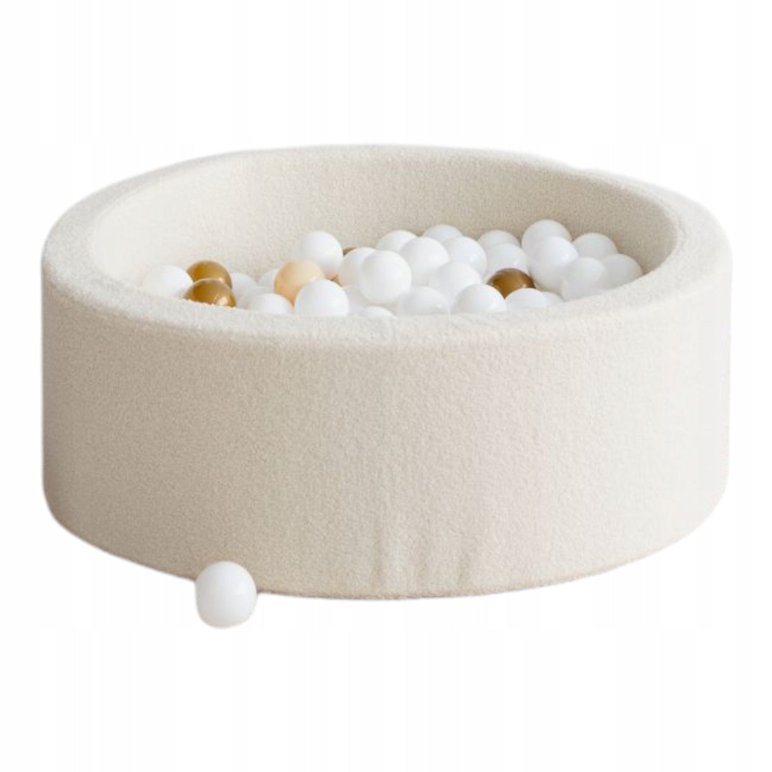 Dry pool with balls 30x90 Boucle cream + 200 balls- ANY MIX