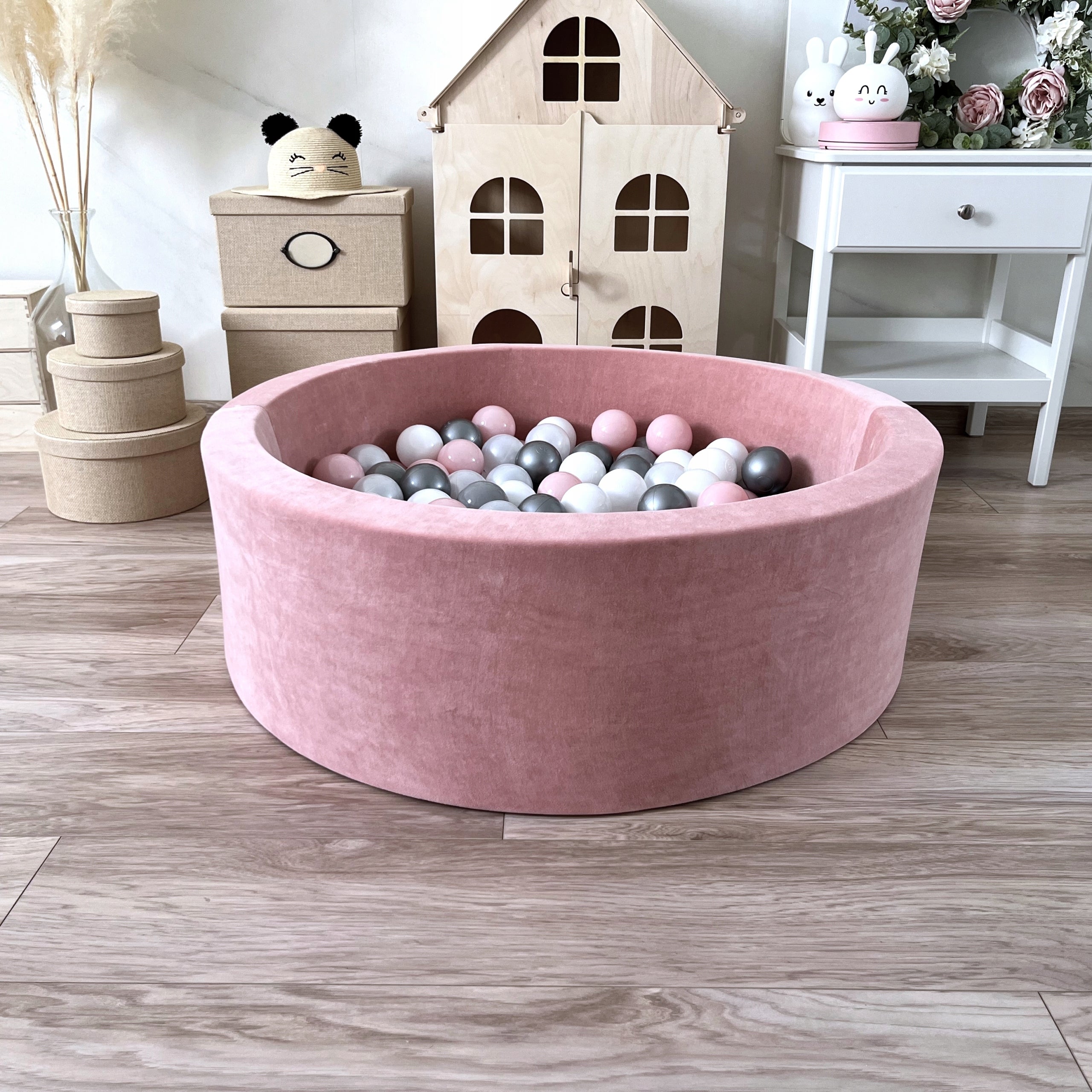 Dry pool with balls 30x90 Velvet Rose 200 balls - ANY MIX Manufacturer code 30vel/200