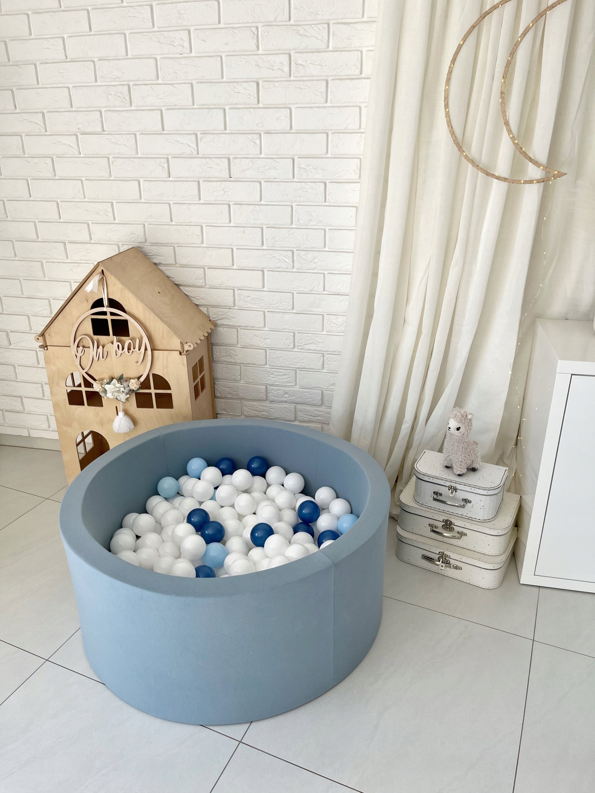 Dry pool with balls 40x90 Blue 300pcs - ANY MIX Kid's age 6+ months