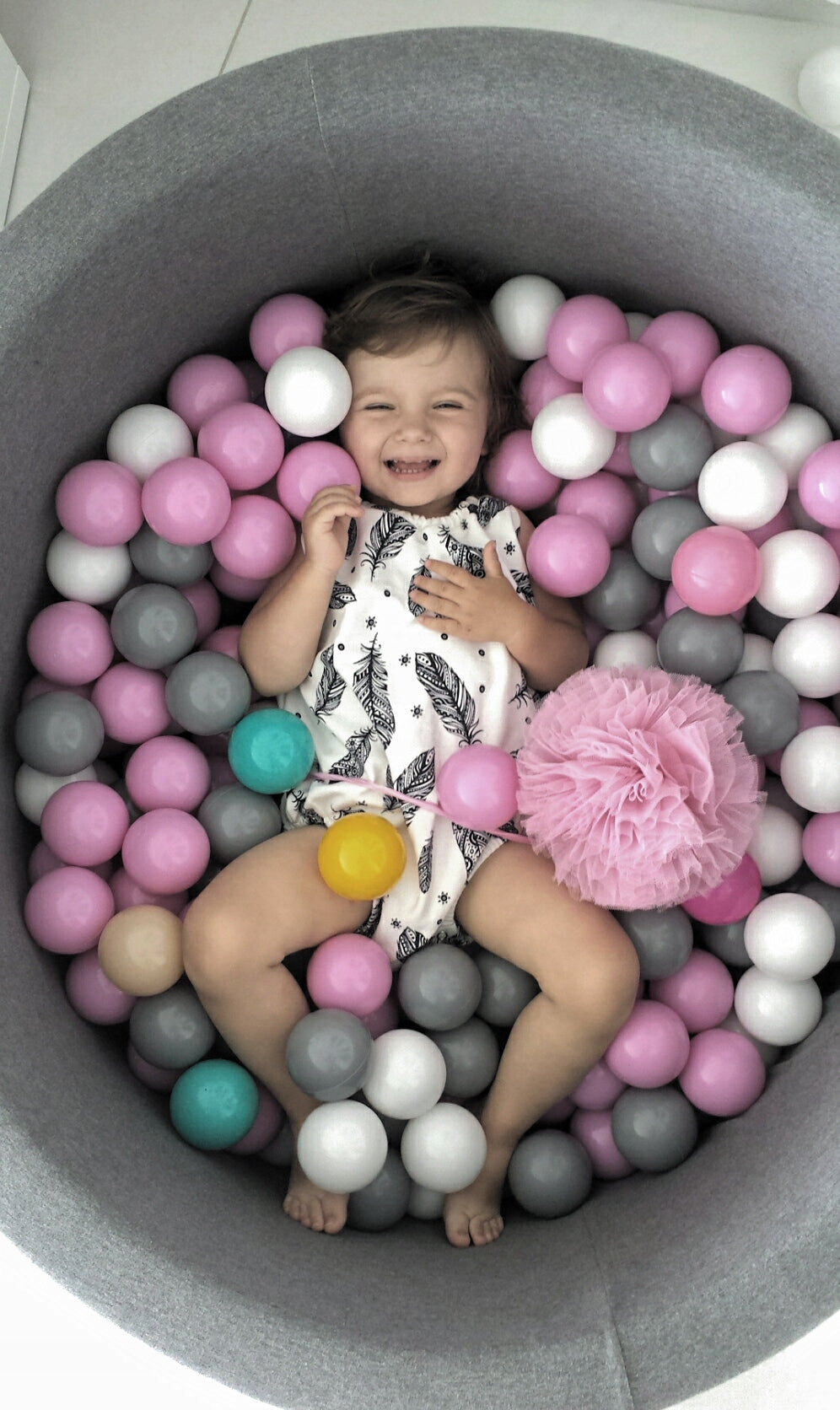 Dry pool with balls 40x90 Dark grey 200pcs - ANY MIX Character/Title none
