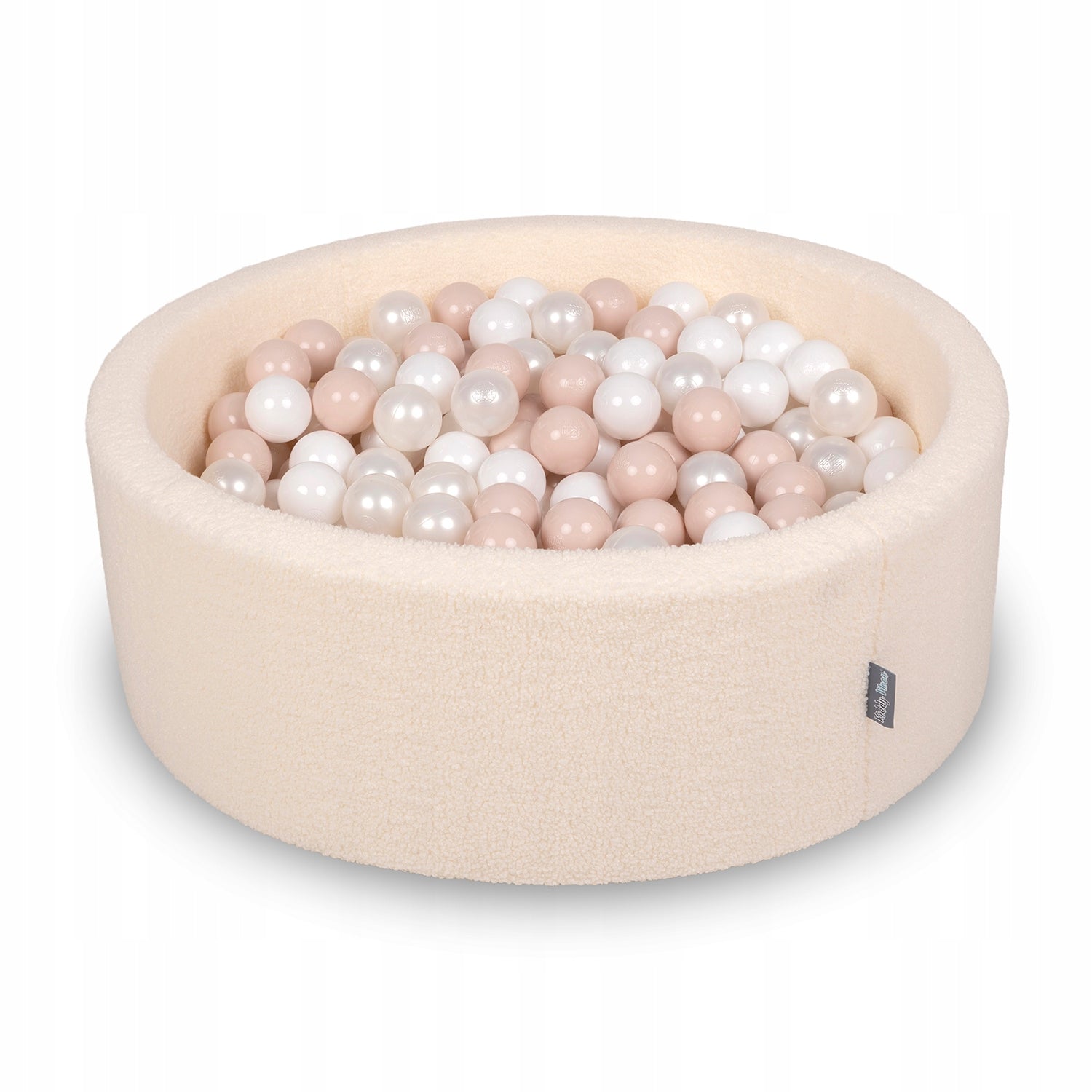 Dry pool with balls TEDDY boucle 200 balls FOR KIDS cream Brand KiddyMoon