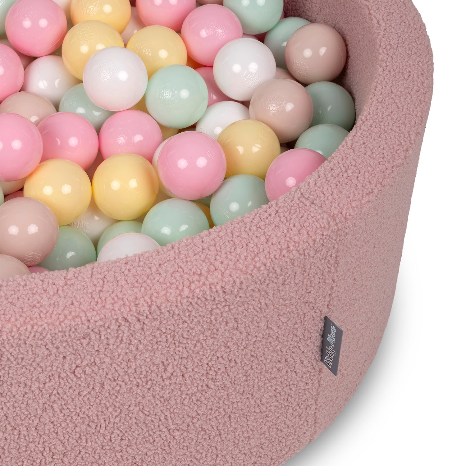 Dry pool with balls TEDDY boucle 200 balls FOR KIDS pink Kid's age 12+ months