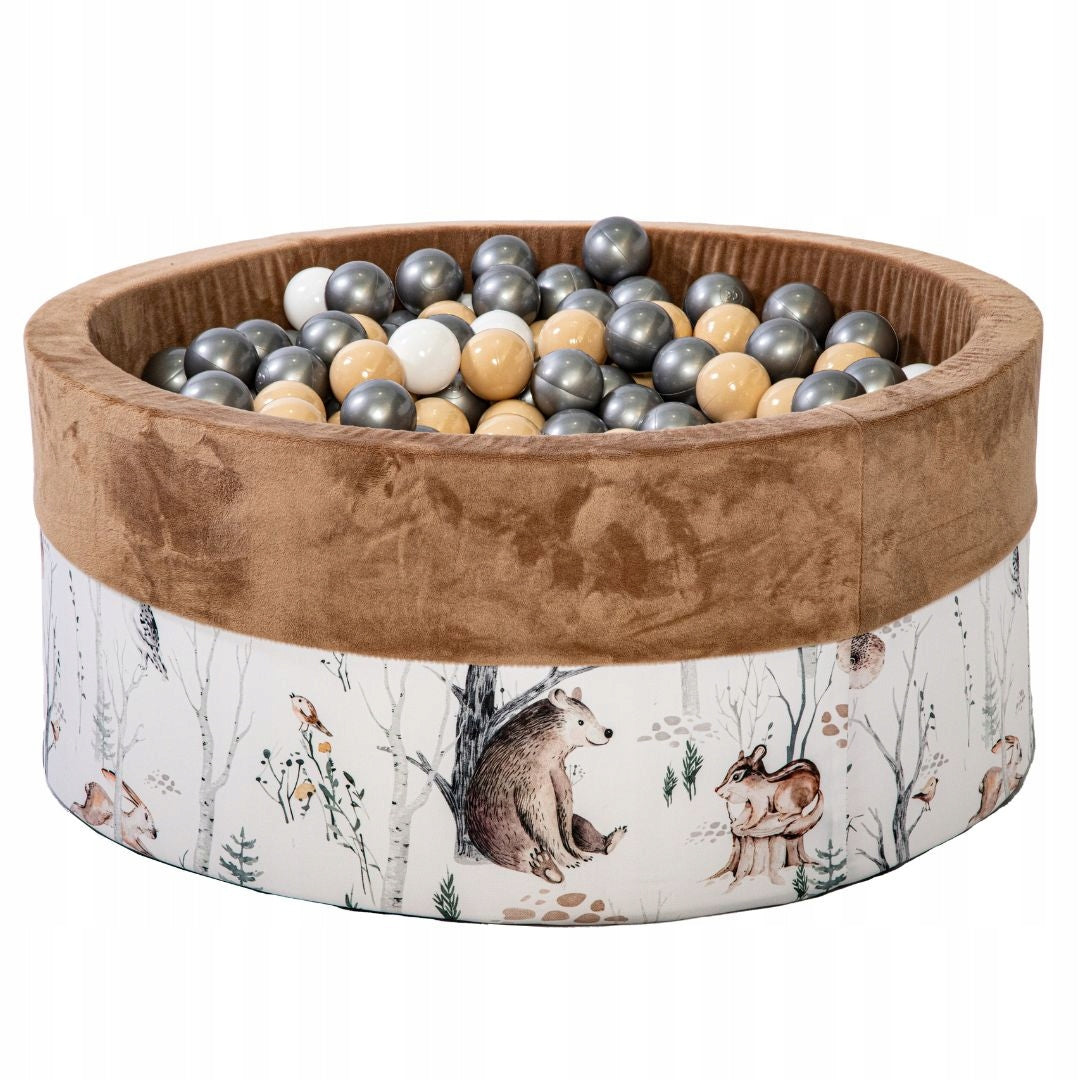 Dry pool with balls for children, square toys 90x40 + 150 balls