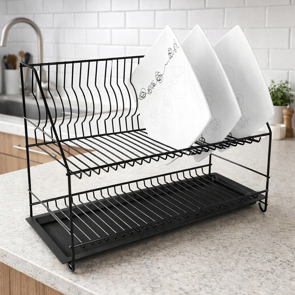 Dryer Dish Drainer 2 Level 47cm Black Drainer Manufacturer code 5907631702547