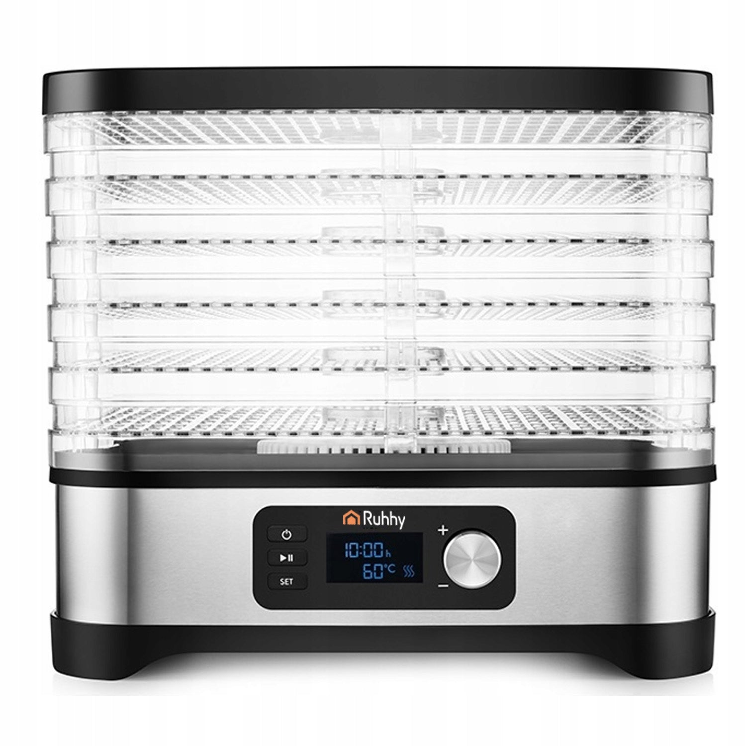 Dryer for mushrooms, fruits and vegetables Ruhhy 25928 Dominant color silver/gray