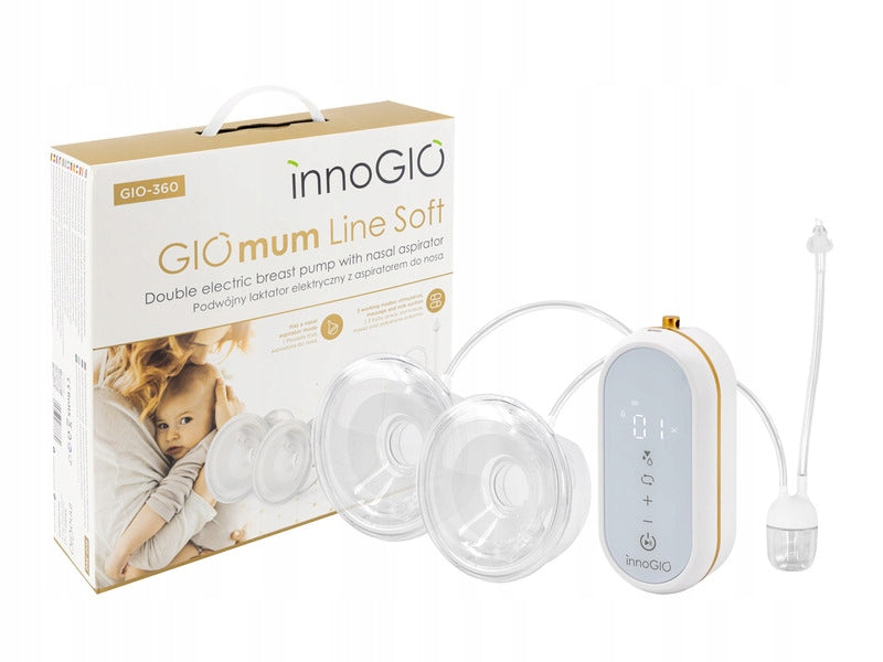 Dual 2in1 Electric Breast Pump with Qatar Nose Aspirator for 2 Breasts