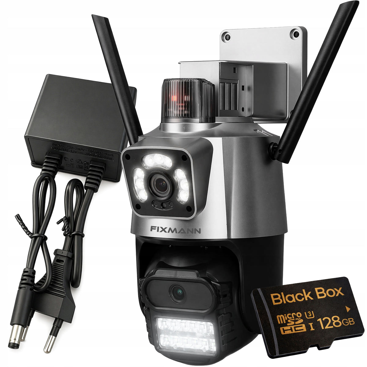 Dual Outdoor Camera Rotating 4MP 5G Motion Detection Card 128G