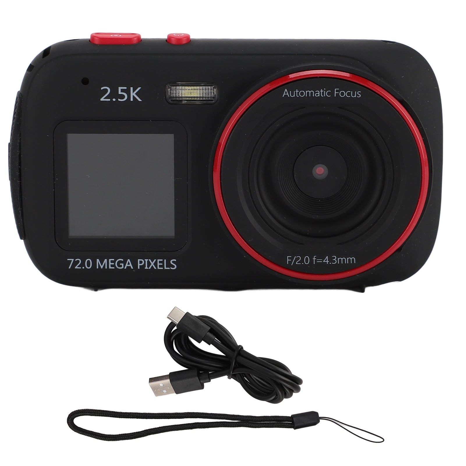 Dual Screen Selfie Camera 2,5K 72MP Auto Focus 9P Music Playback Brand no brand