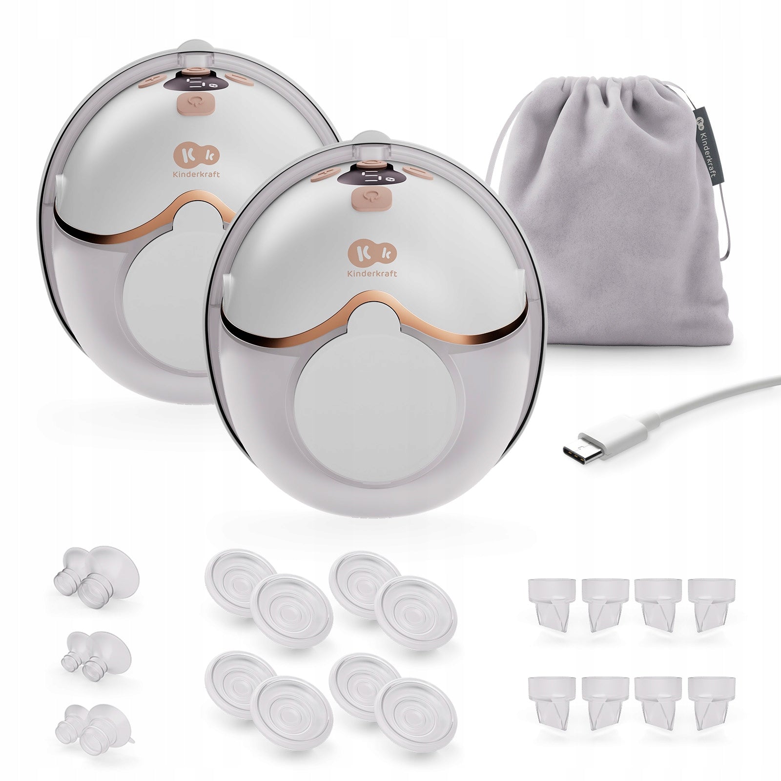 Dual Shell Breast Pump Wireless Electric Kinderkraft MAMAFLOW