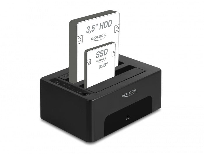Dual USB to 2x HDD/SSD SATA Delock 64187 Docking Station Manufacturer code 64187