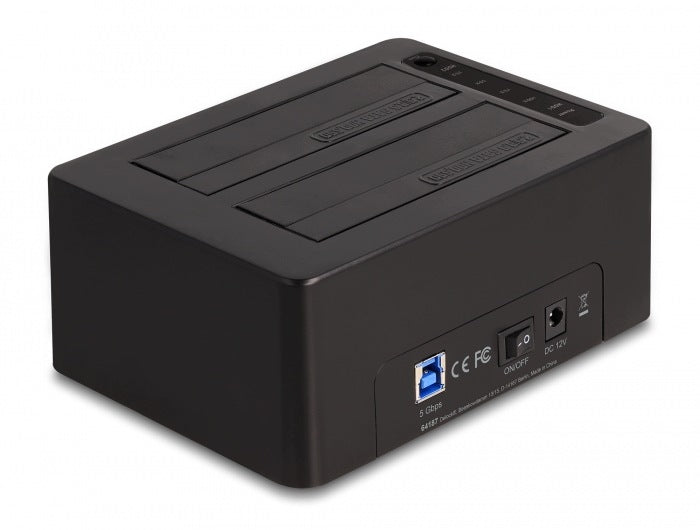 Dual USB to 2x HDD/SSD SATA Delock 64187 Docking Station Packaging status original