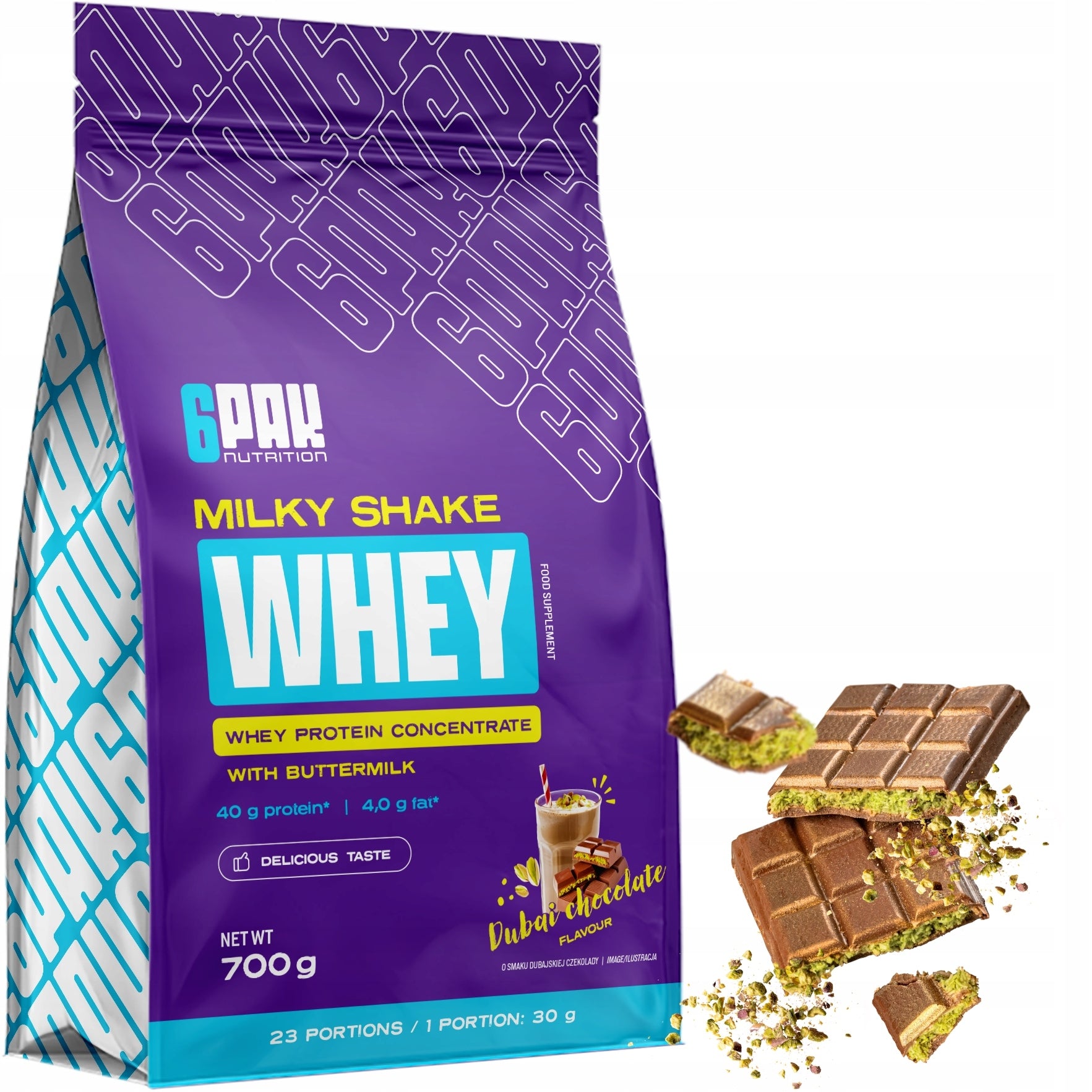 Dubai Chocolate 100% WPC 80 Protein Conditioner Milky Shake Protein