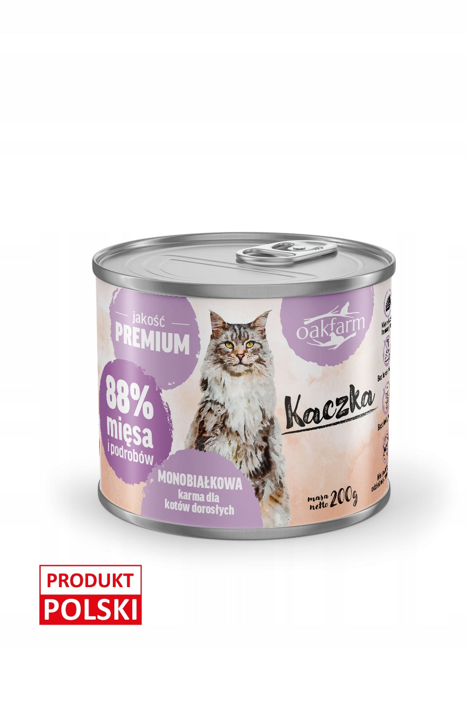 Duck - food for adult cats Oakfarm 200g