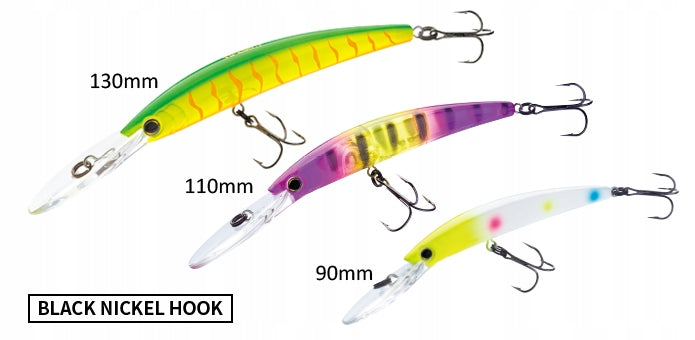 Duel Crystal Minnow Deep Diver Walleye 130F #BT (130 mm, 24 g, 6 m) Packaging status original