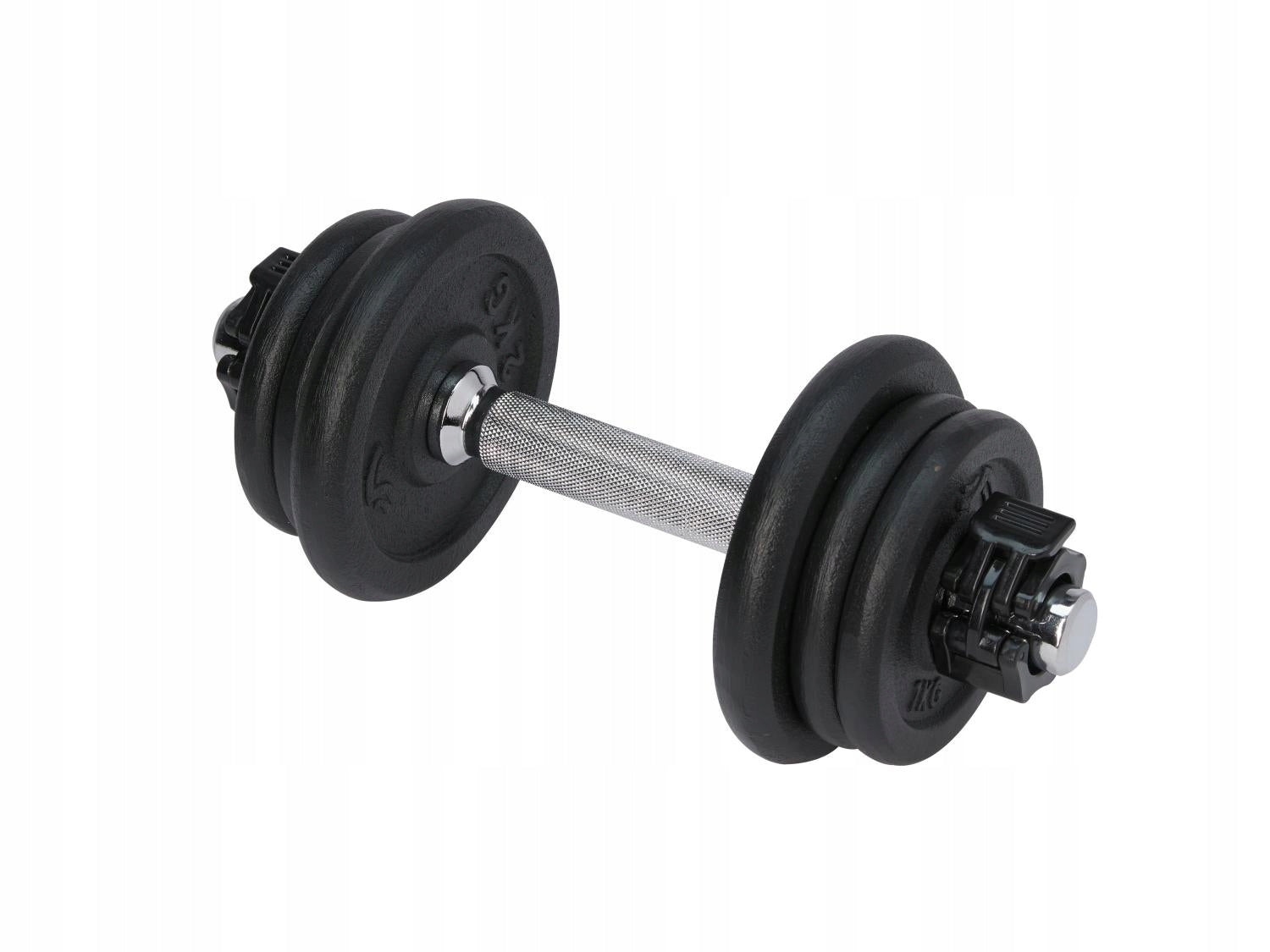 Dumbbell set, 18 elements CRIVIT with cast iron core, knurled handles Manufacturer code RGE75