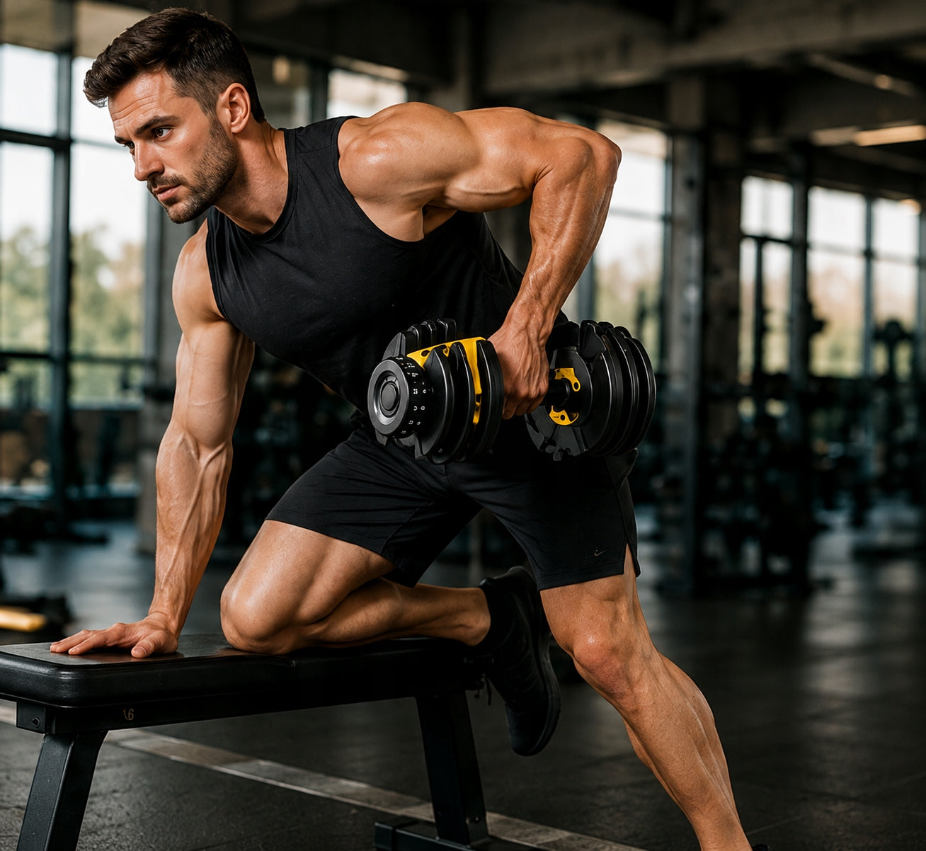 Dumbbells Adjustable STG24X ATLEX 24kg Weights Barbell Stand NECK FOR HOME Brand Runner Athletix