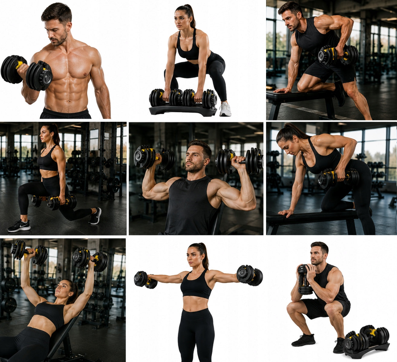 Dumbbells Adjustable STG24X ATLEX 24kg Weights Barbell Stand NECK FOR HOME Manufacturer code 5904335424027
