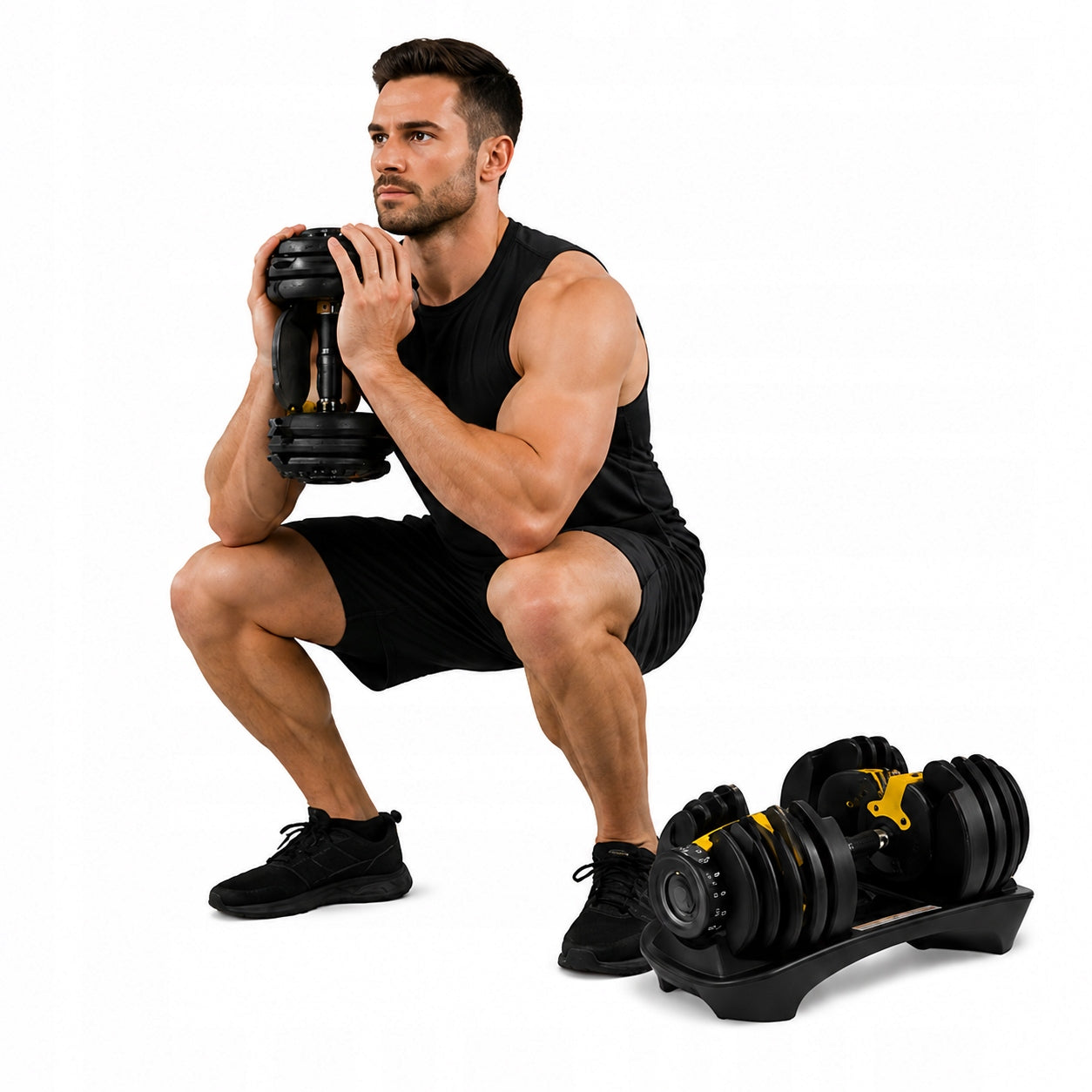 Dumbbells Adjustable STG24X ATLEX 24kg Weights Barbell Stand NECK FOR HOME Type adjustable