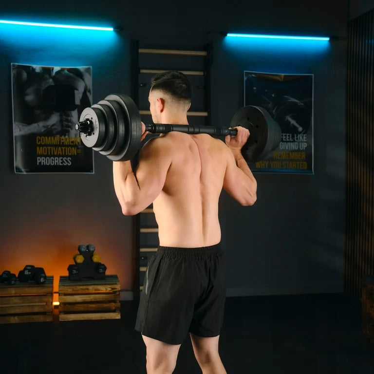 Dumbbells adjustable bitumen barbell 40kg dumbbell set 2x20kg Trex Sport Type adjustable