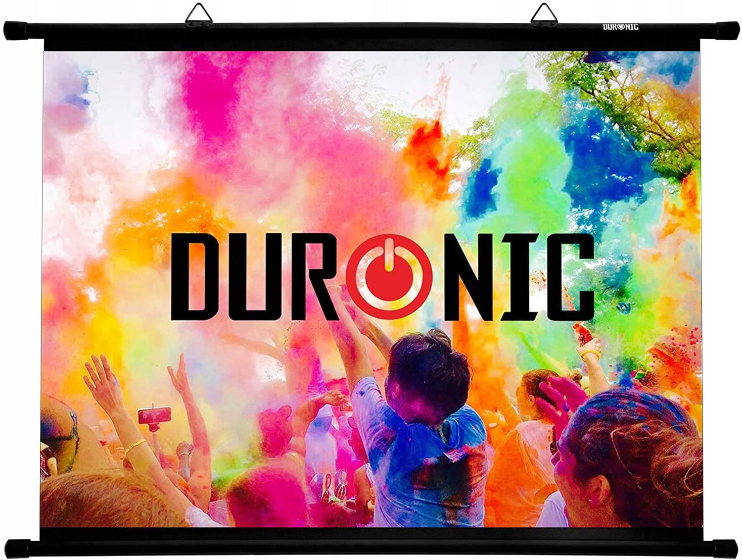 Duronic BPS90 4:3 Projection screen 90 inch projector background 183 x 137cm