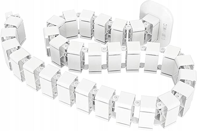 Duronic CM1DM WE Cable cover grille 130 cm white modular spine