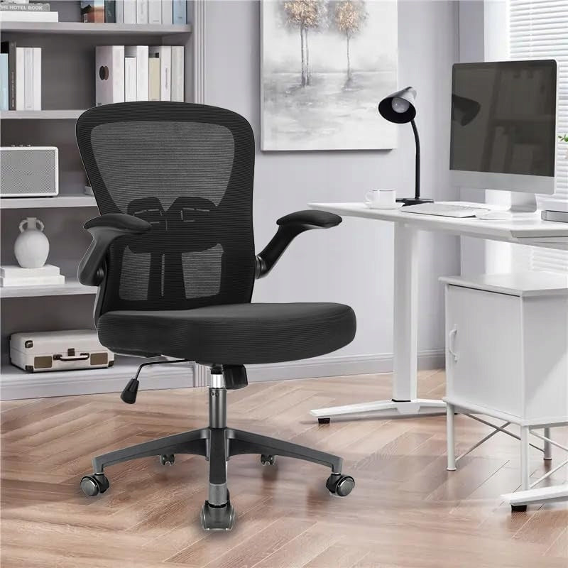 Durrafy Ergonomic office swivel chair with adjustable headrest Furniture depth 70 cm