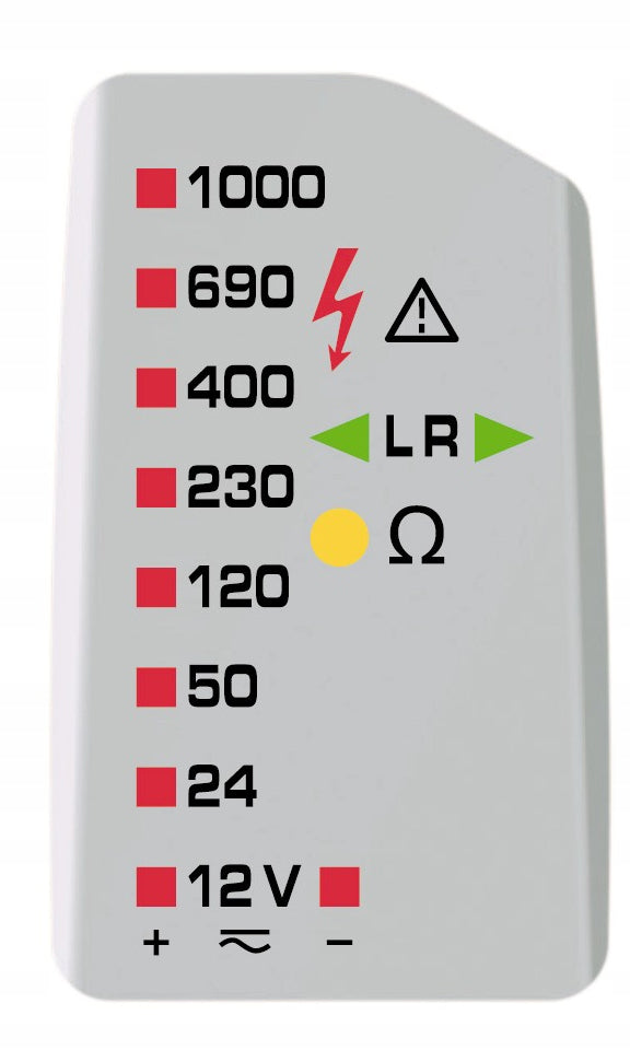 Duspol Two-speed Voltage Indicator 12-1000V AC/DC CAT IV BG050262 BENNING EAN (GTIN) 4014651502628