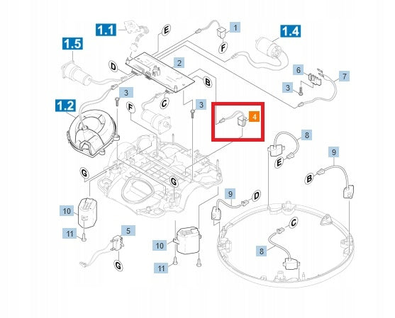 Dust sensor for cleaning robot KARCHER RC 3000 RC 4.000 4.669-013.0 Brand Kärcher