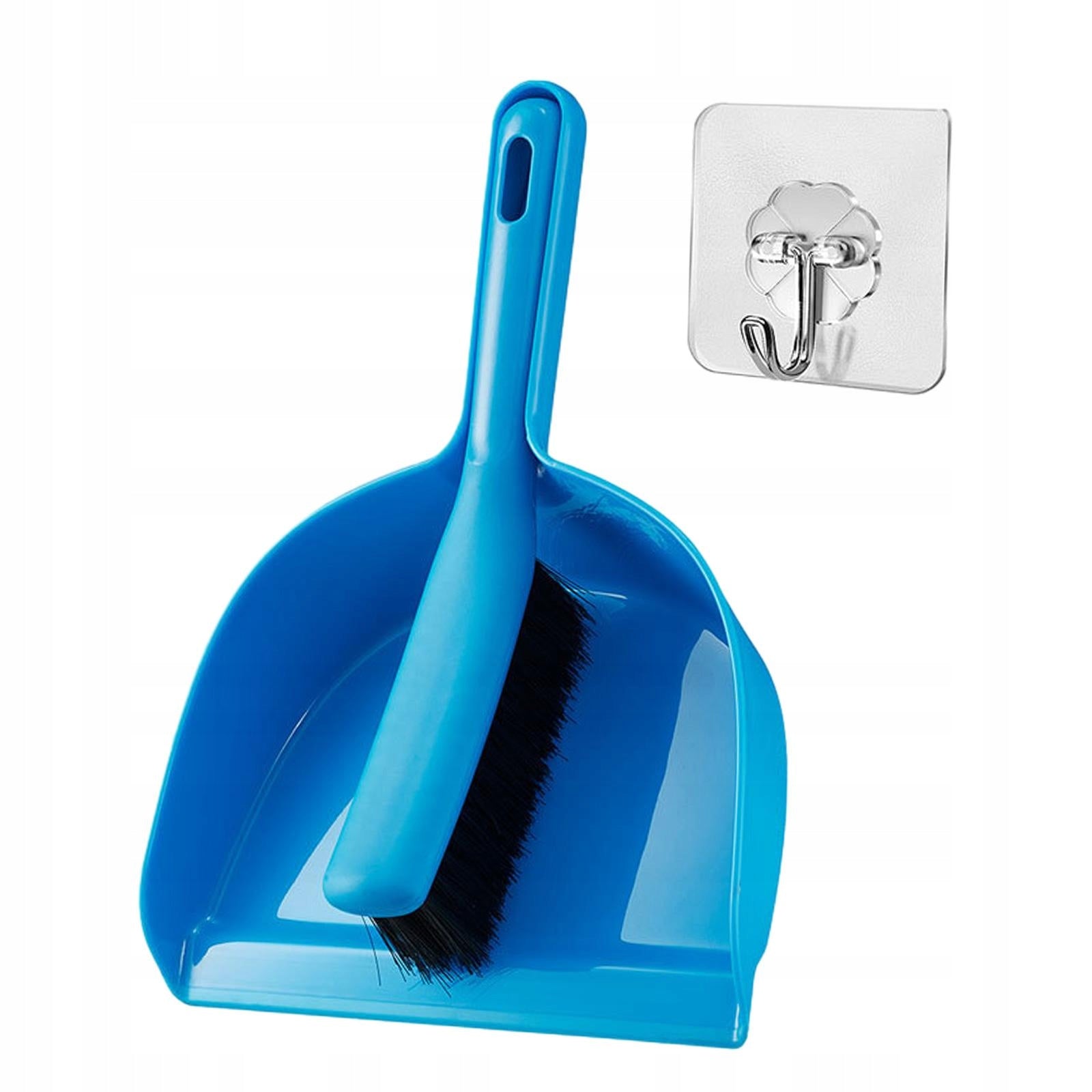 Dustpan and Brush Set Dust Pans with Brush for Kitchen Pets Nest Key blue