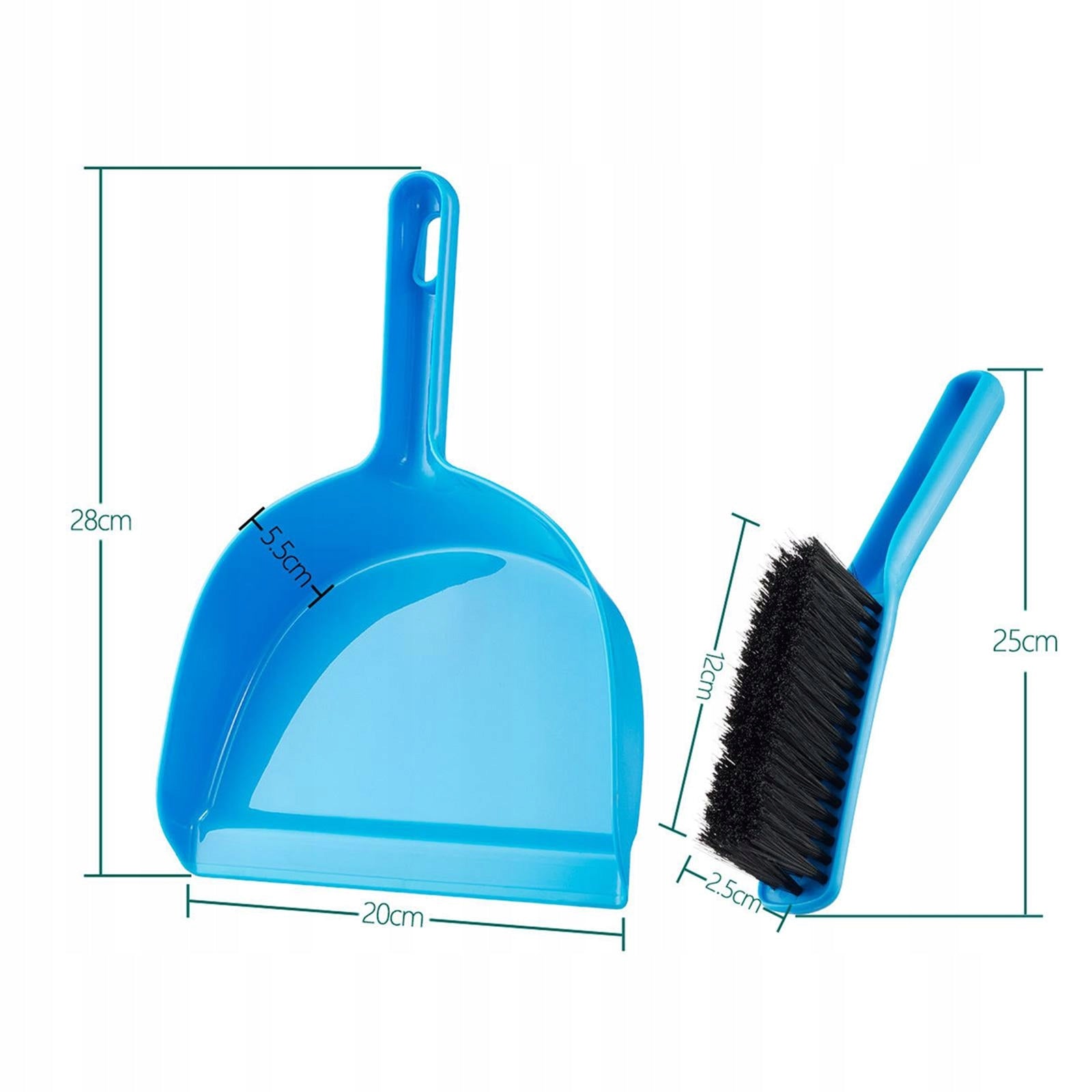 Dustpan and Brush Set Small Broom and Dustpan Set for Home Sofa Key blue Brand no brand