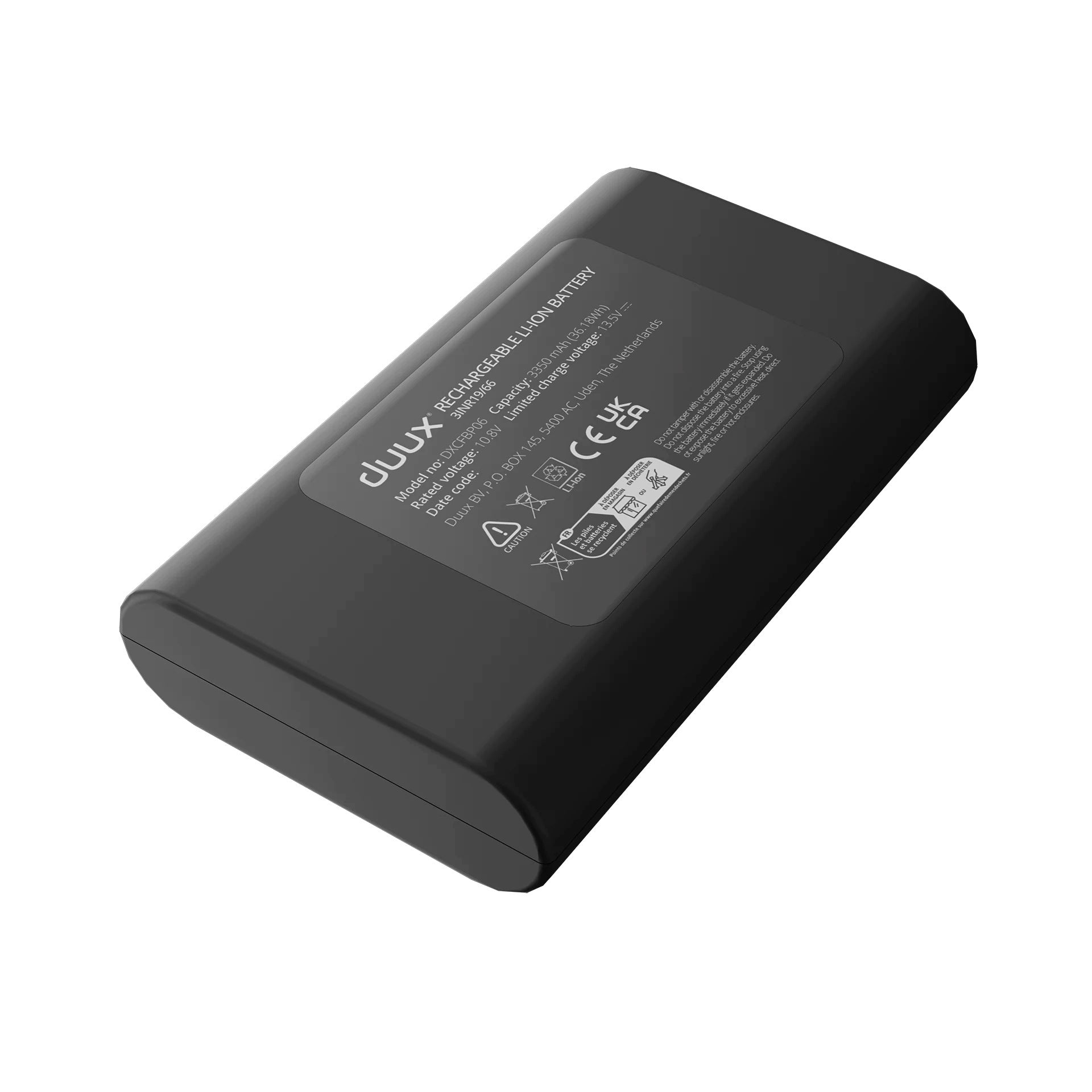 Duux Rechargeable Battery Replacement for Whisper Flex 2 up to 12 hours 3350 mAh