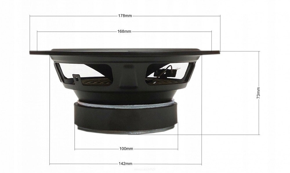 Dynamic woofer for C6504 16cm speakers, 4 ohm 81043 Manufacturer code DBS-C6504